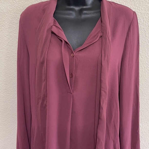 Harlowe & Graham Plum Blouse - Picture 4 of 7